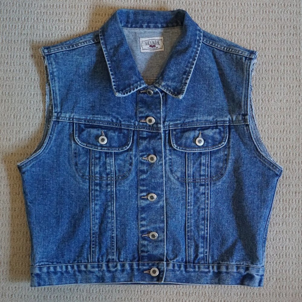 Vintage Jean Jacket - Vest Style
